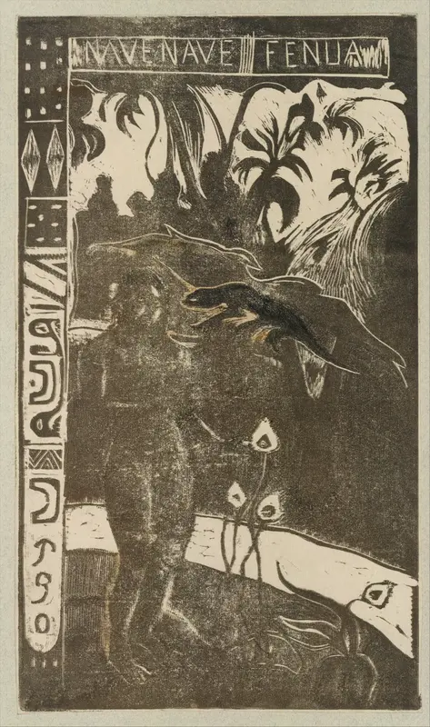 Delightful Land Wall Art by Paul Gauguin - High-Resolution Digital Print