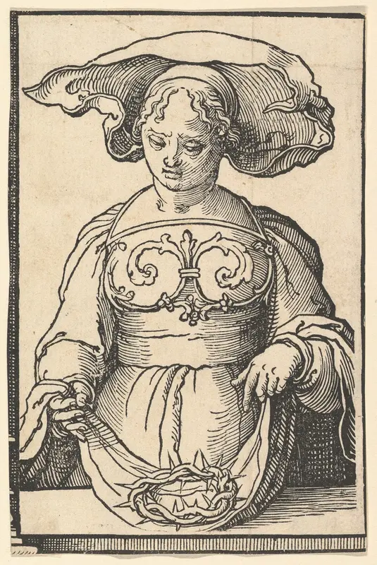 Delphic Sibyl, from the series of Sibyls Wall Art by Lucas van Leyden - High-Resolution Digital Print