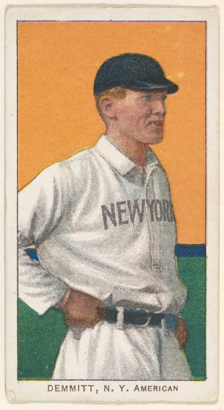 Demmitt, New York, American League, from the White Border series (T206) for the American Tobacco Company Wall Art by American Tobacco Company - High-Resolution Digital Print