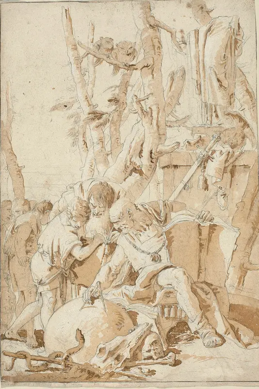 Democritus and Heraclitus Laughing and Sorrowing over the Follies of the World