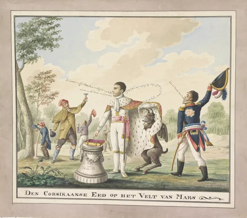 Den Corsikaanse Eed op het Velt van Mars Wall Art by Unknown - High-Resolution Digital Print