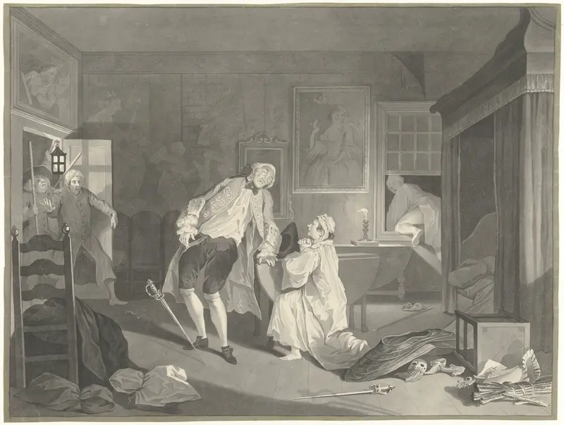 Den uytslag van 't Voornemen der geestelyke met de jonge vrouw (...) Wall Art by Cornelis Ploos van Amstel - High-Resolution Digital Print