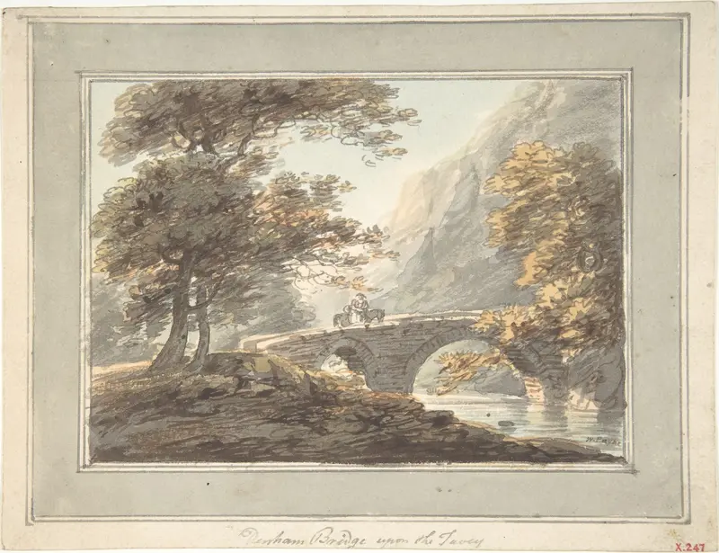 Denham Bridge upon the Tavy Wall Art by William Payne - High-Resolution Digital Print
