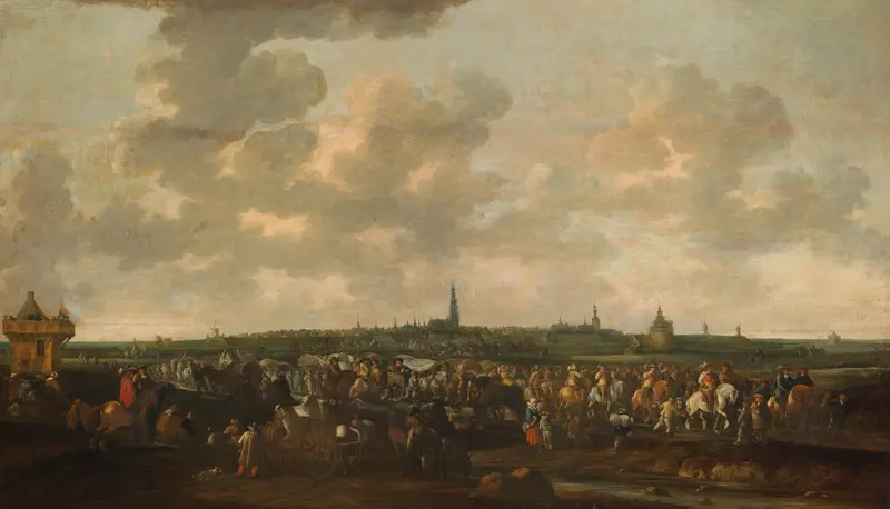Departure of Spanish Occupation Troops from Breda, October 10, 1637 Wall Art by Hendrick de Meijer - High-Resolution Digital Print