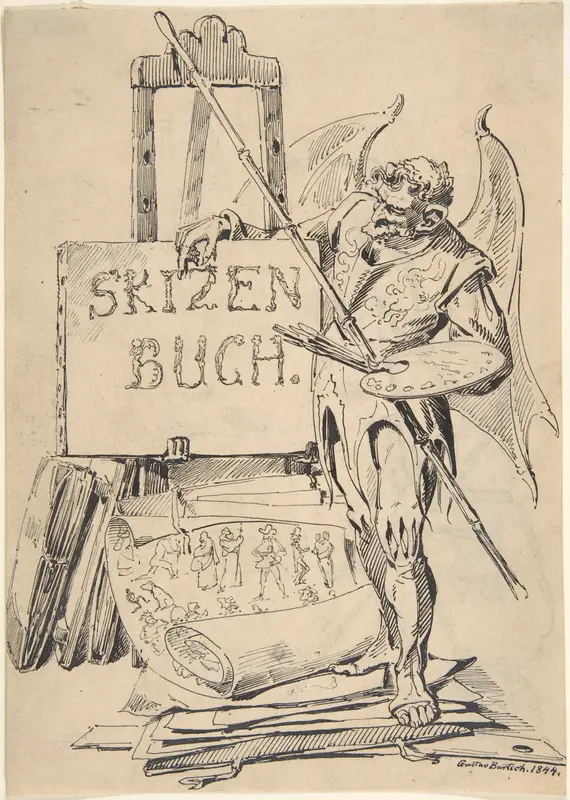 Der Fehlerteufel ("Devil of Mistakes") Wall Art by Gustav Bartsch - High-Resolution Digital Print