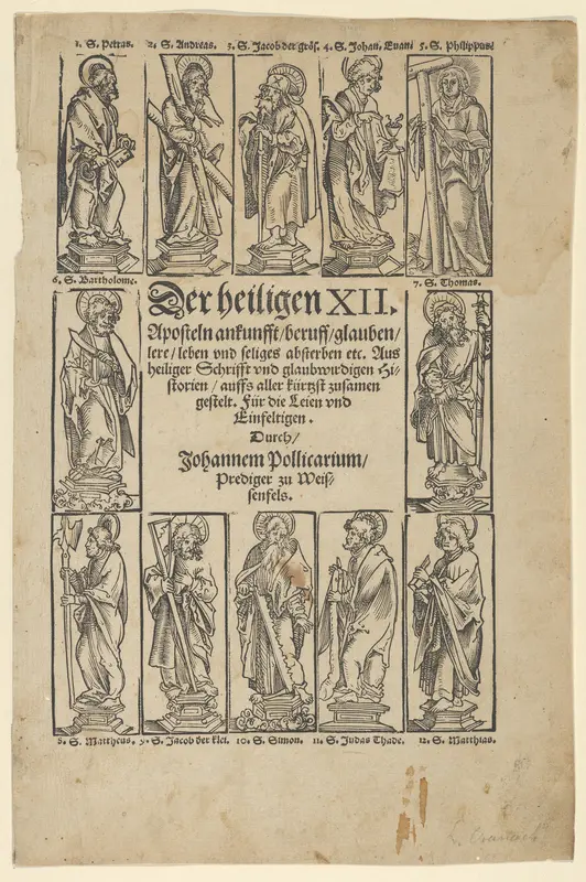 Der Heiligen XII, from the Wittenberg relic-book Wall Art by Lucas Cranach the Elder - High-Resolution Digital Print