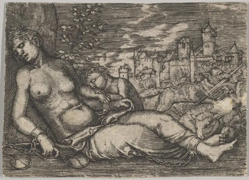 Der Welt Lauf (Sleeping Justice) (copy) Wall Art by Barthel Beham - High-Resolution Digital Print