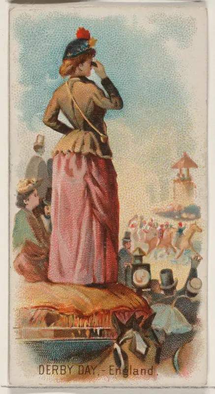 Derby Day, England, from the Holidays series (N80) for Duke brand cigarettes Wall Art by W. Duke, Sons & Co. - High-Resolution Digital Print