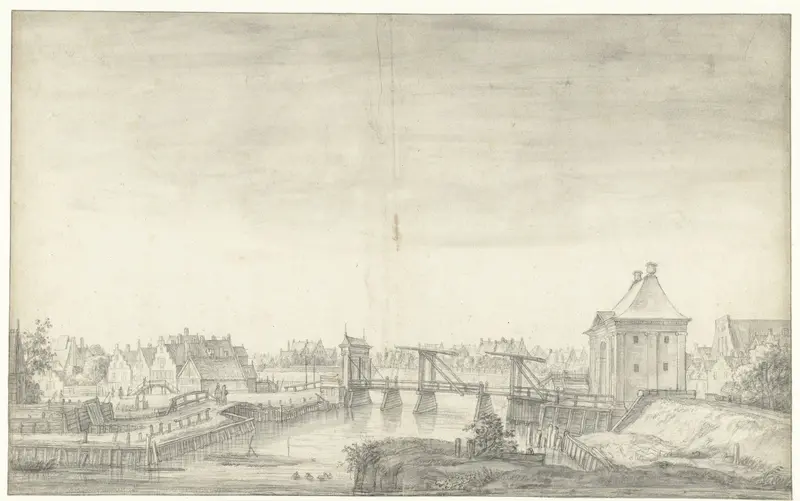 Derde Heiligewegspoort te Amsterdam Wall Art by Anthonie Waterloo - High-Resolution Digital Print