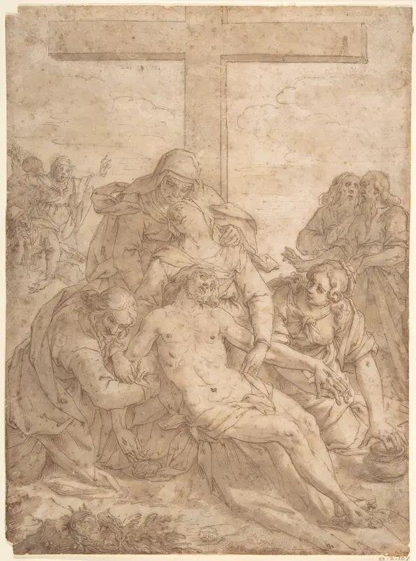 Descent from the Cross Wall Art by Pasquale Ottino (Pasqualotto) - High-Resolution Digital Print