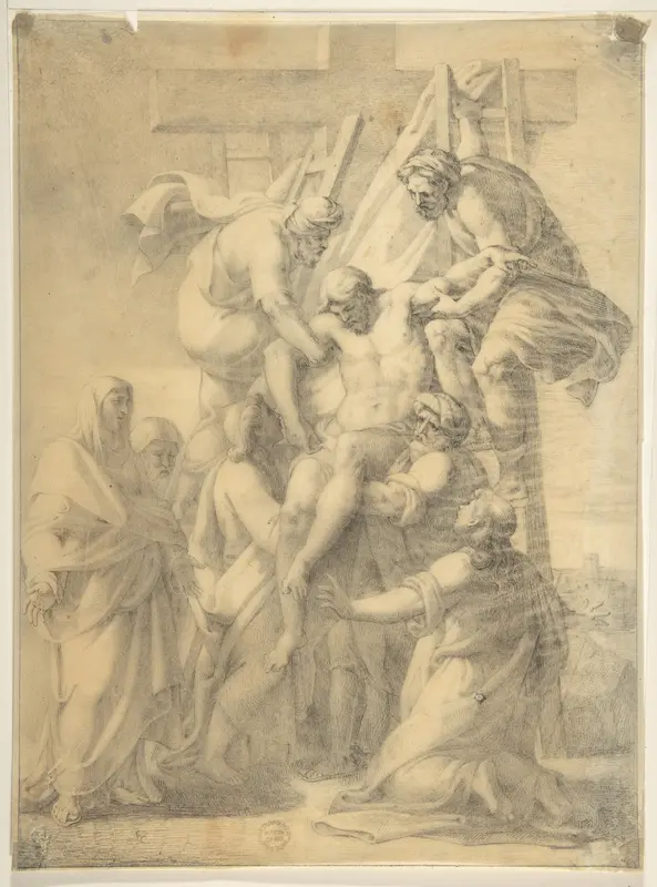 Descent From the Cross Wall Art by Anonymous, Italian, 16th century - High-Resolution Digital Print