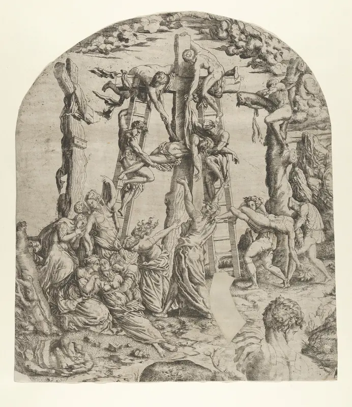 Descent from the Cross Wall Art by Master IQV - High-Resolution Digital Print