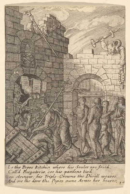 Descent into Hell Wall Art by Wenceslaus Hollar - High-Resolution Digital Print