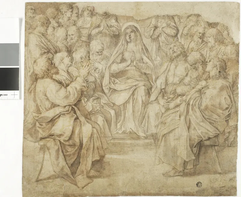 Descent of the Holy Spirit Wall Art by Guido Reni - High-Resolution Digital Print