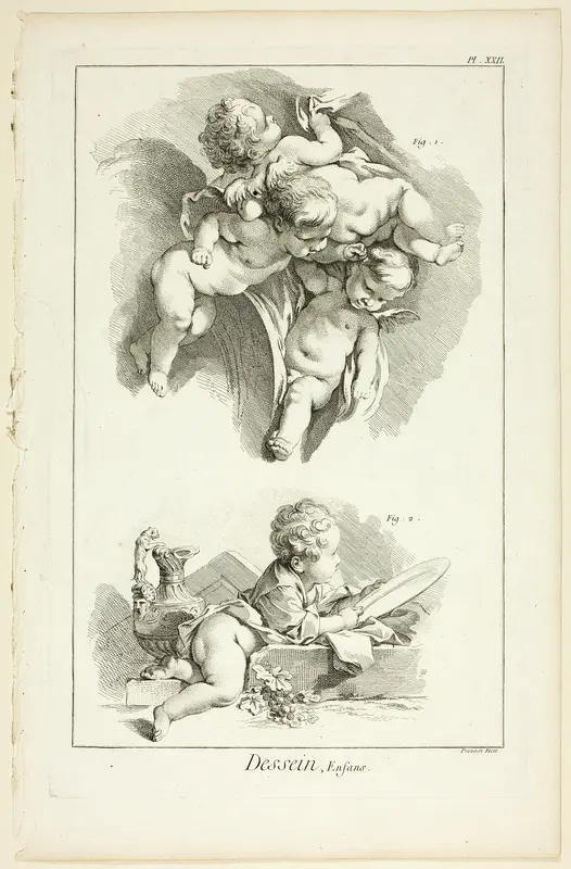 Design: Children, from Encyclopédie Wall Art by Benoît-Louis Prévost - High-Resolution Digital Print