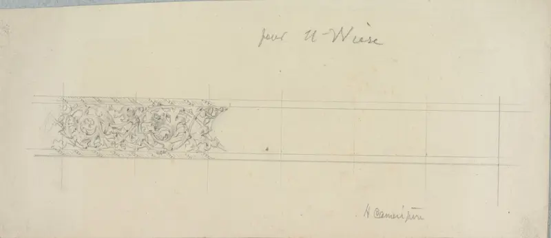 Design for a Bracelet Wall Art by Henri Cameré - High-Resolution Digital Print