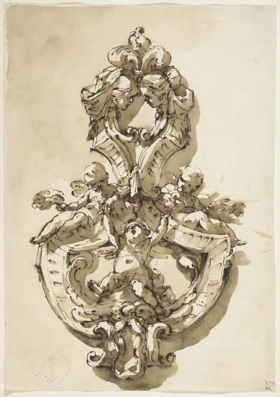 Design for a Door Knocker Wall Art by Unknown - High-Resolution Digital Print