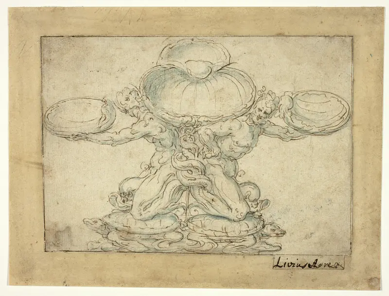 Design for a Salt Cellar or a Table Fountain Wall Art by Livio Agresti - High-Resolution Digital Print