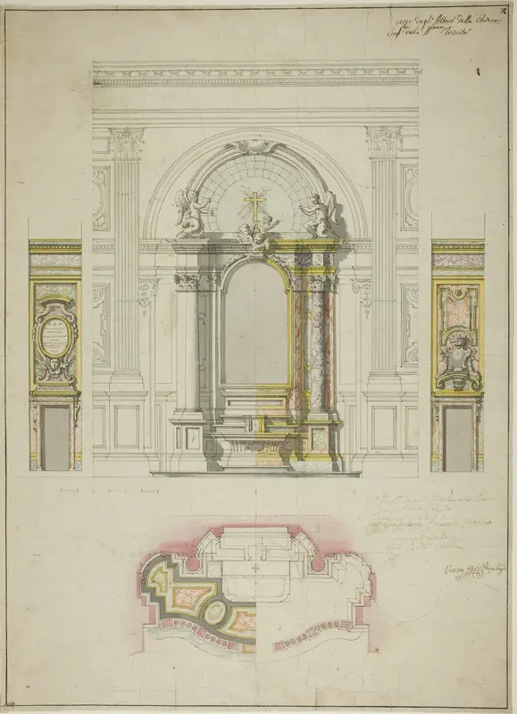 Design for an Altar in the Church of the Confraternity of Santissima Trinita, Turin