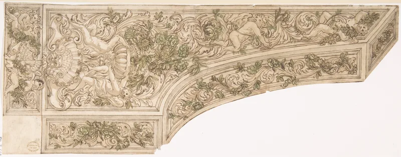 Design for the Decoration of a Harpsichord Wall Art by Ercole Procaccini The Younger - High-Resolution Digital Print