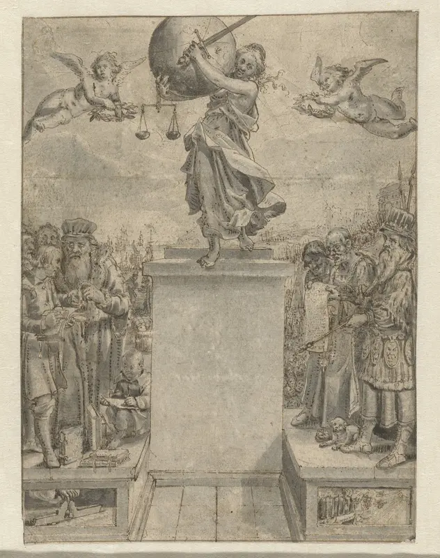 Design of a Title-page Wall Art by Adriaen Pietersz van de Venne - High-Resolution Digital Print