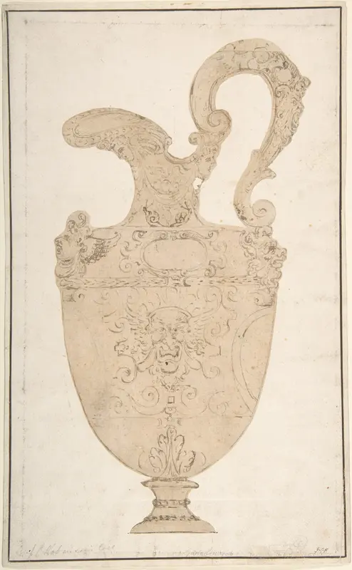 Design of Antique Pitcher Wall Art by Anonymous, Italian, 16th century - High-Resolution Digital Print