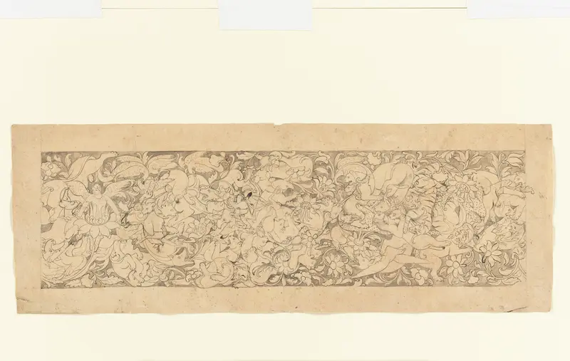 Design of Intertwining Animals and Plants Wall Art by Unknown - High-Resolution Digital Print