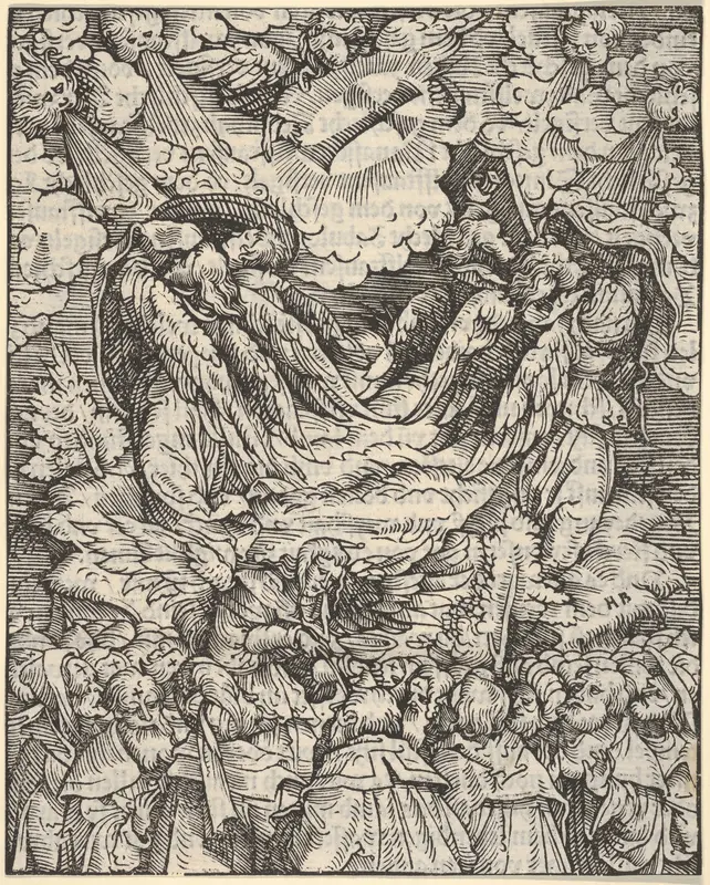 Designation of the Elect, plate 6 from "The Apocalypse" Wall Art by Hans Burgkmair - High-Resolution Digital Print
