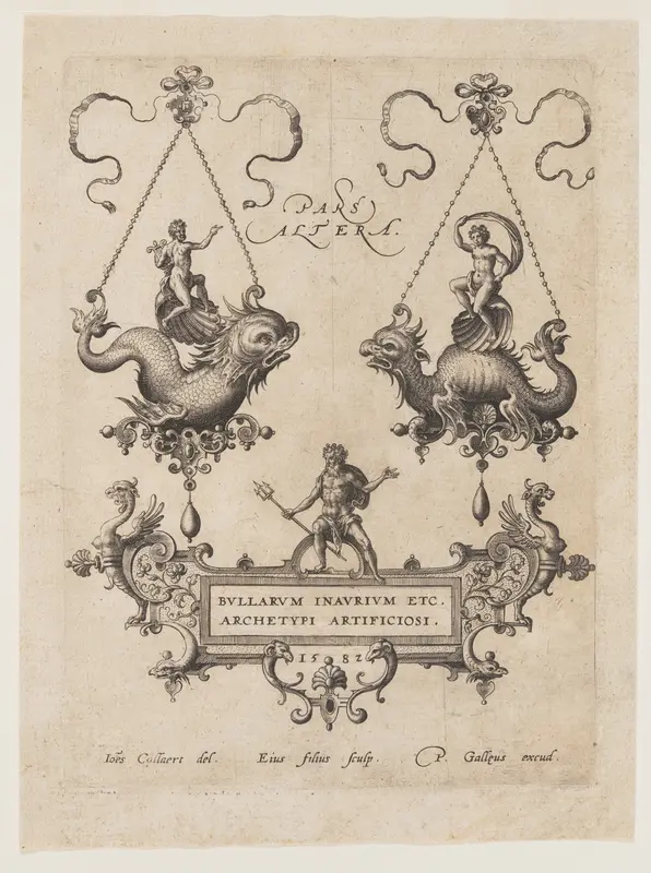 Designs for Pendants with Sea Monsters