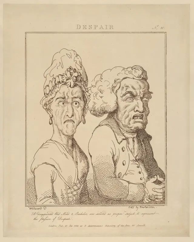 Despair Wall Art by Thomas Rowlandson - High-Resolution Digital Print