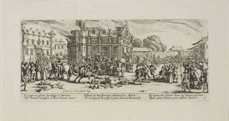 Destruction of a Convent, plate six from The Miseries of War