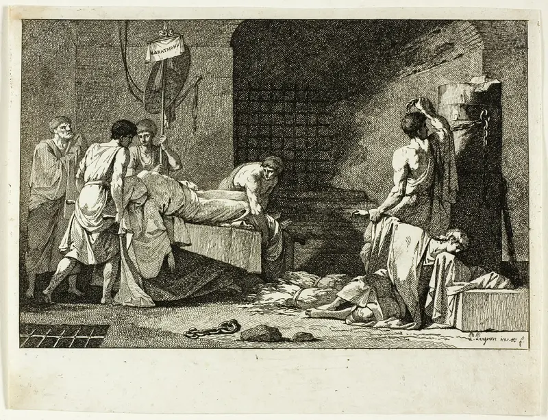 Devotion of Cimon or Funeral of Miltiade Wall Art by Jean François Pierre Peyron - High-Resolution Digital Print
