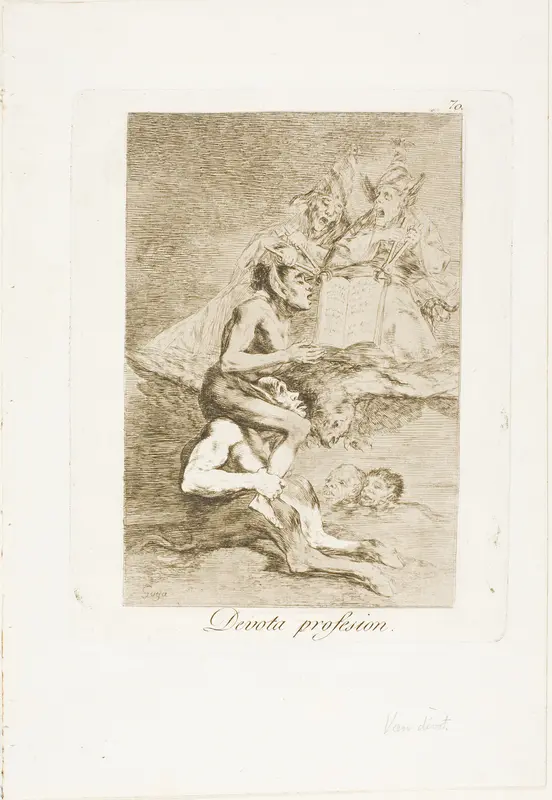 Devout profession, plate 70 from Los Caprichos