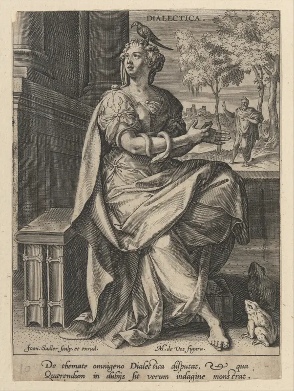 Dialectica, from "Seven Liberal Arts" Wall Art by Johann Sadeler I - High-Resolution Digital Print