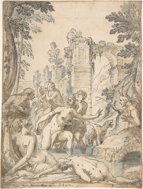 Diana and Actaeon Wall Art by Georg Pecham - High-Resolution Digital Print