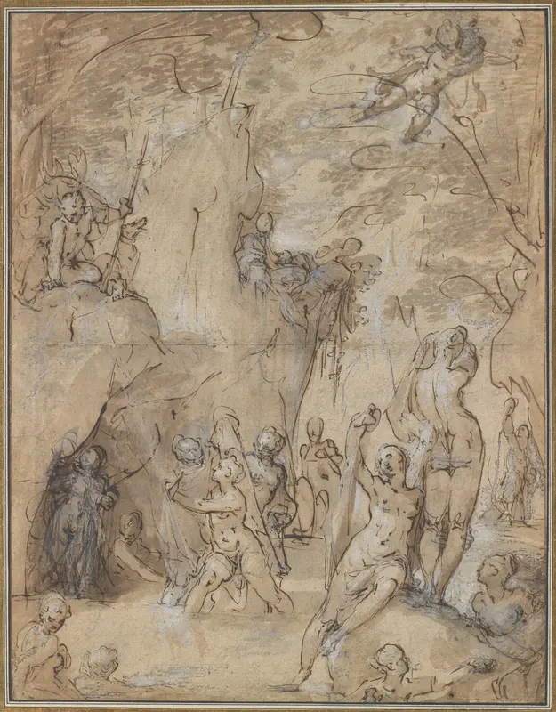 Diana and Actaeon Wall Art by Bartholomeus Spranger - High-Resolution Digital Print