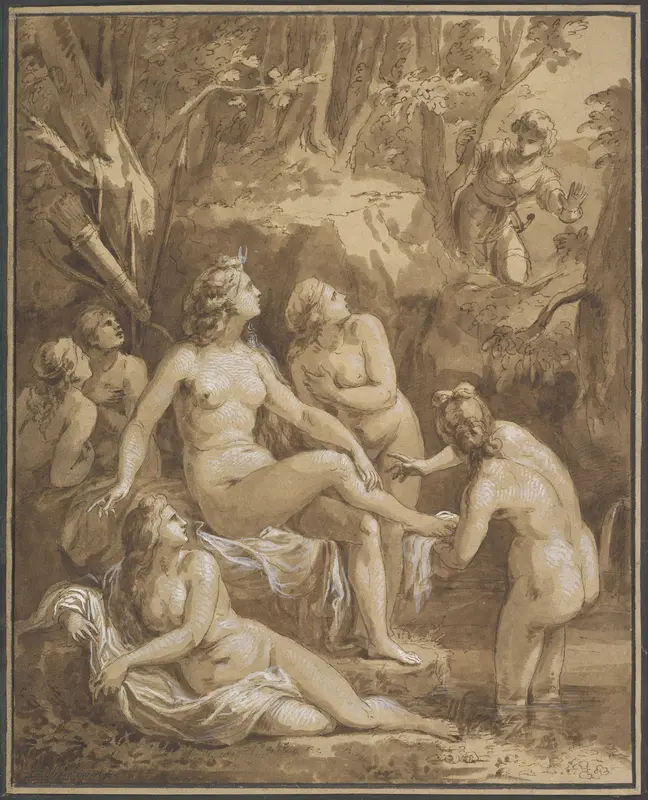 Diana and Actaeon Wall Art by Joseph Bergler the Younger - High-Resolution Digital Print