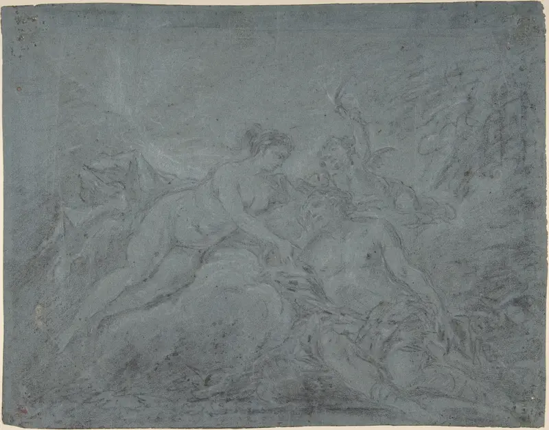 Diana and Endymion Wall Art by Januarius Zick - High-Resolution Digital Print