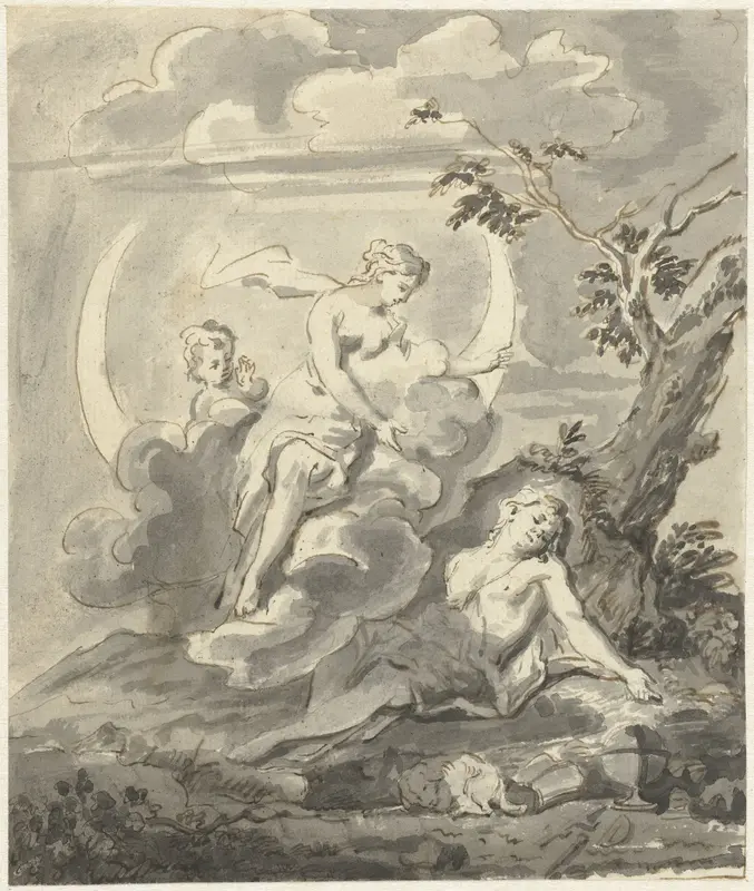Diana en Endymion Wall Art by Louis Fabritius Dubourg - High-Resolution Digital Print