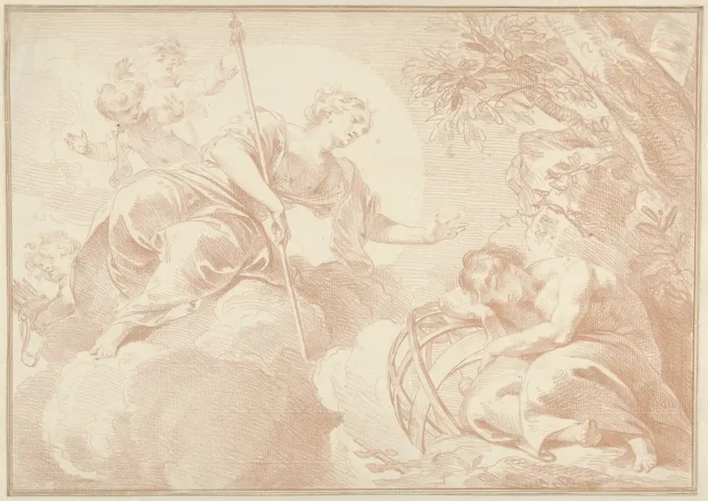 Diana en Endymion Wall Art by Jacob de Wit - High-Resolution Digital Print