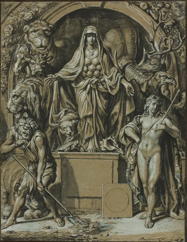 Diana of Ephesus as Allegory of Nature Wall Art by Joseph Werner - High-Resolution Digital Print
