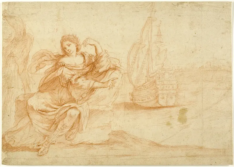 Dido Abandonded by Aeneas Wall Art by Follower of Guercino - High-Resolution Digital Print