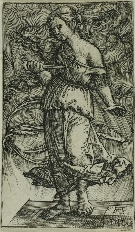 Dido Killing Herself Wall Art by Albrecht Altdorfer - High-Resolution Digital Print