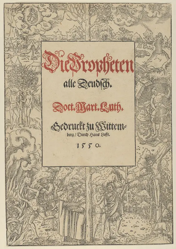Die Propheten alle Deudsch Wall Art by Lucas Cranach the Younger and Workshop - High-Resolution Digital Print