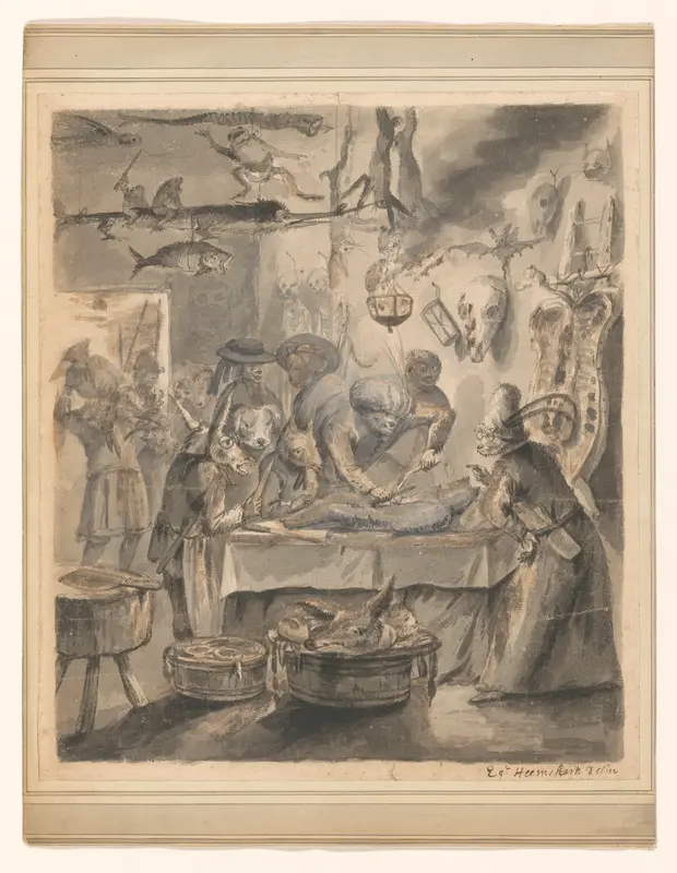 Dierensatire Wall Art by Egbert van Heemskerck (II) - High-Resolution Digital Print
