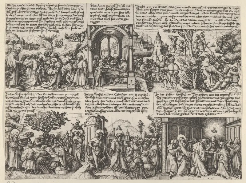 Different Scenes from the Gospels and from Acta Aposotolorum Wall Art by Daniel Hopfer - High-Resolution Digital Print