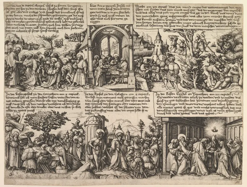 Different Scenes, from the Gospels and from Acta Apostolorum Wall Art by Daniel Hopfer - High-Resolution Digital Print