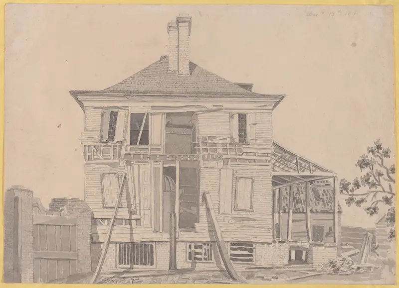 Dilapidated House Wall Art by Anonymous, American, 19th century - High-Resolution Digital Print