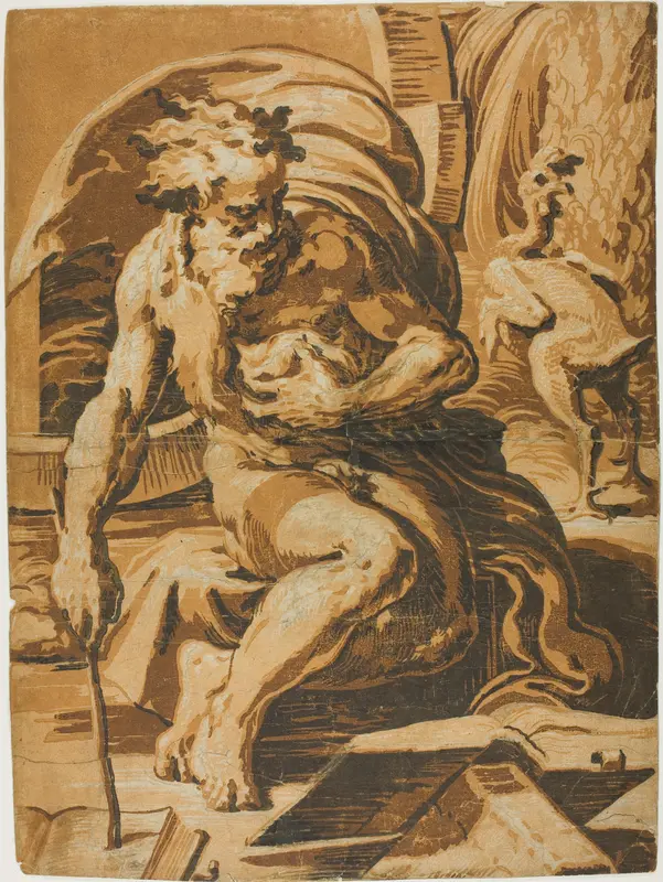 Diogenes Wall Art by Ugo da Carpi - High-Resolution Digital Print