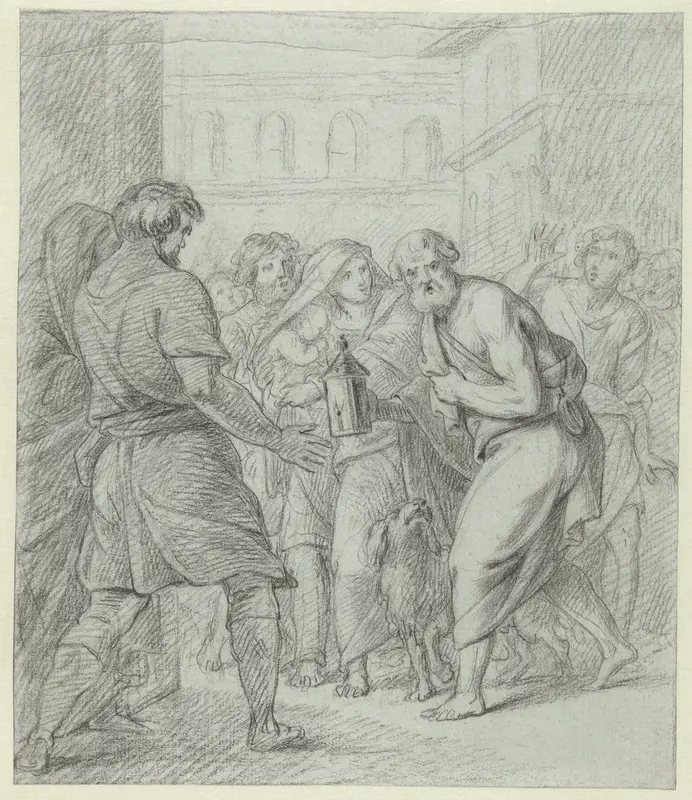 Diogenes met de lamp Wall Art by anonymous - High-Resolution Digital Print